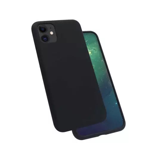 Apple iPhone 11 Kılıf Zore Silk Silikon Siyah